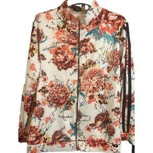 Y2K Baby Phat Jacket Logo on Front & Back sz 1X. Light Weight Floral Jacket.